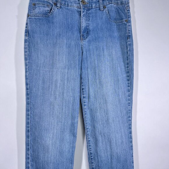 Bandolinoblu Mandie Textured‎ Straight Leg Stretch Jeans Size 12 - Picture 3 of 16